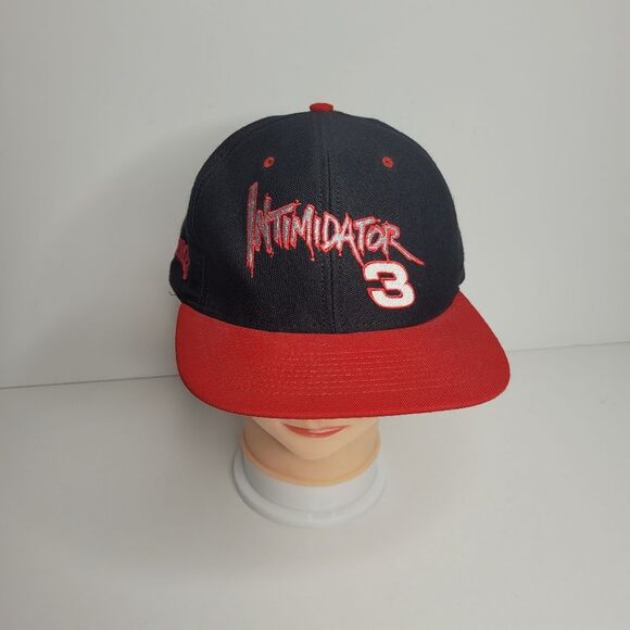 Dale Earnhardt Nutmeg Mills Snapback Hat Intimidator Sports NASCAR USA 90s VTG - Picture 1 of 8